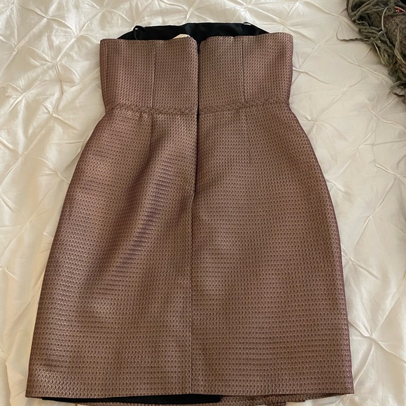 Max and Cleo Gold strapless dress size 8 - Picture 4 of 4